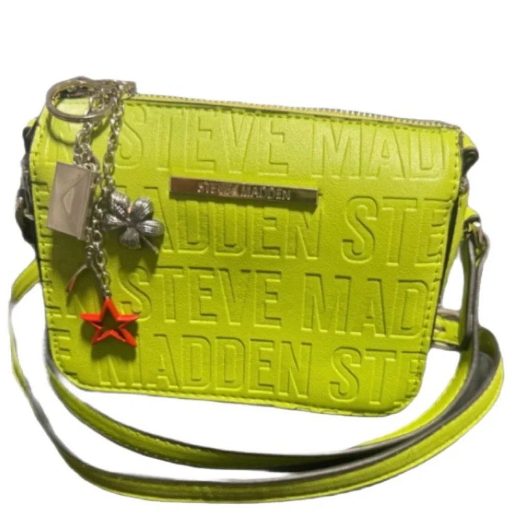 Steve Madden Lime Green Crossbody Bag/Purse - Picture 6 of 7